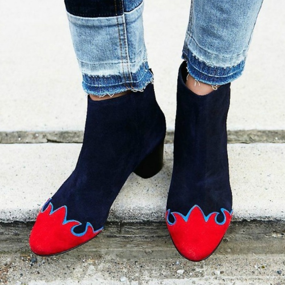 NEW Free People Adelle Suede Ankle Boots